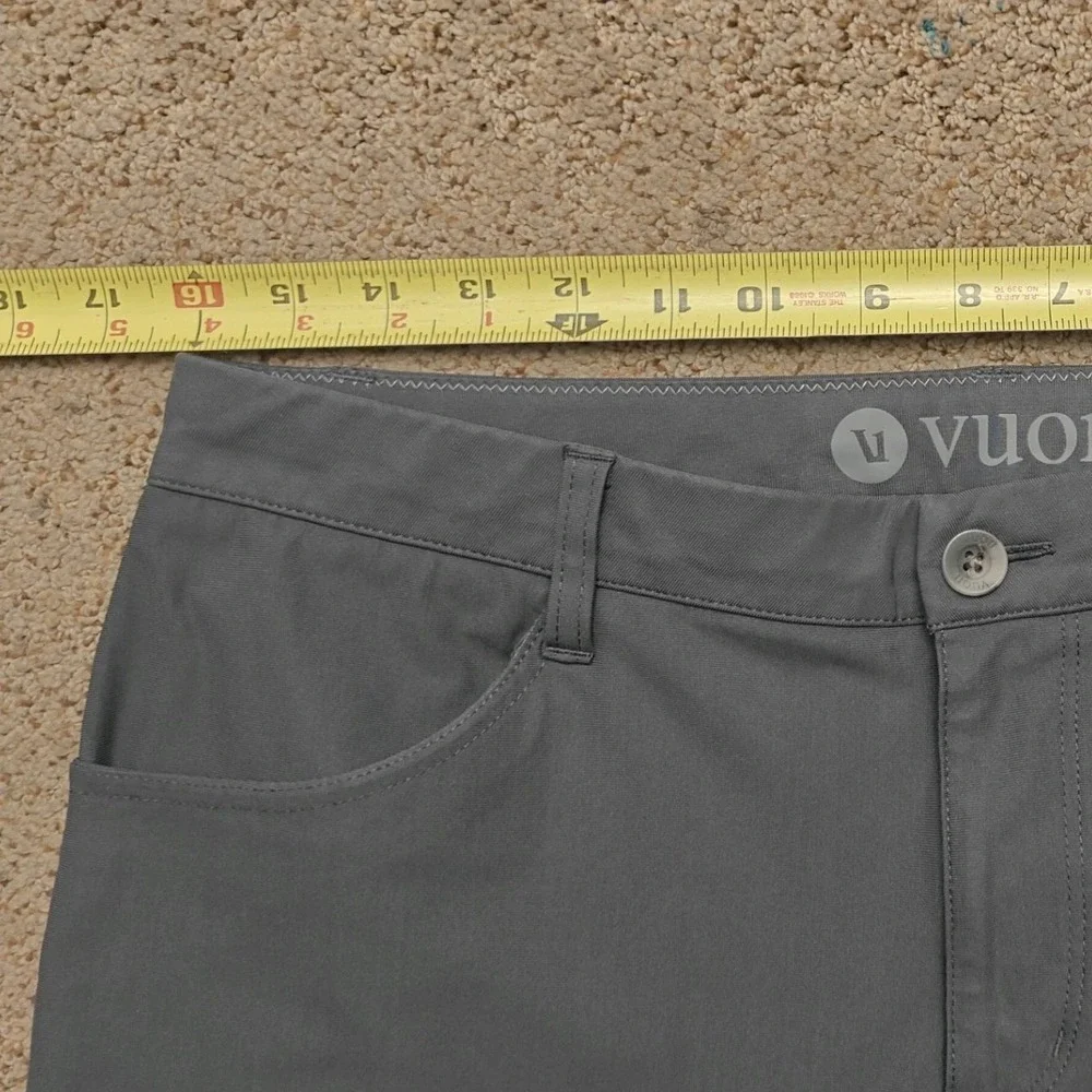 Vuori Meta Pant Athletic Slim Fit 32 Performance Stretch Charcoal Mens Pants